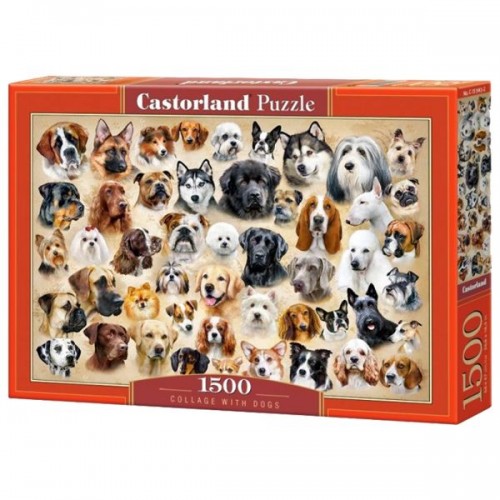 Пазлы "Собаки" 1500 элементов Castorland