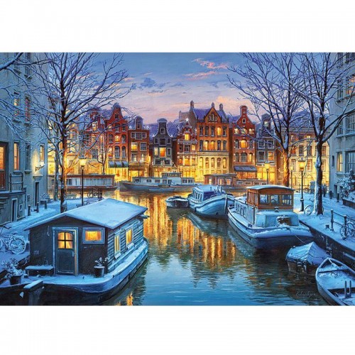 Пазлы "Амстердам ночью", 1000 элементов