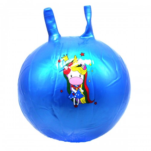 Мяч для фитнеса "Рога", синий, 45 см (MiC)