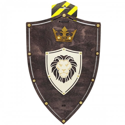 Деревянный щит "Лев" для игры