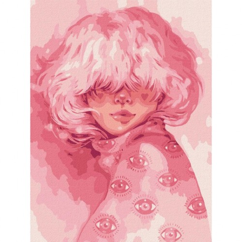 Картина по номерам "Мои розовые мечты" ★★★ (Ідейка)