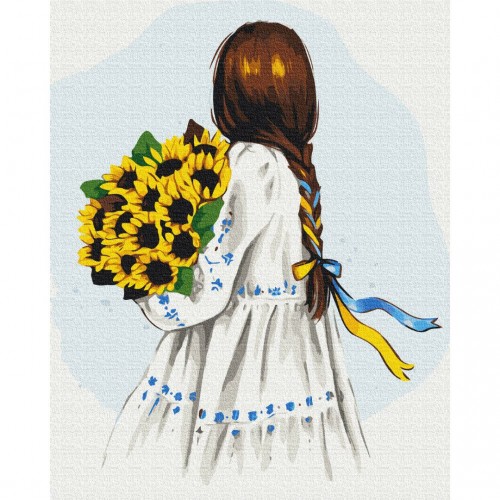 Картина по номерам "Цветы Украины ©Alla Berezovska"★★★ (Brushme)