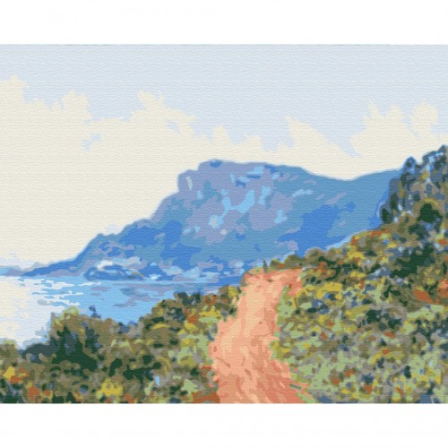 Картина за номерами "Гірський шлях в Монако. Клод Моне" ★★★★ (Brushme)