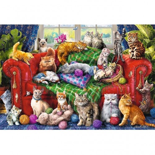 Пазли "Кошенята на дивані" - 1500 елементів
