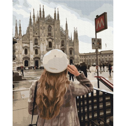 Картина по номерам "Прогулка в Милане ©Оксана Воробий" ★★★★ (Brushme)