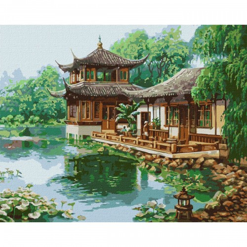 Картина по номерам "Китайский домик" ★★★★★ (Ідейка)