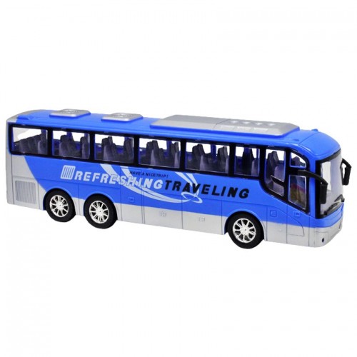Автобус пластиковый синий (MiC)