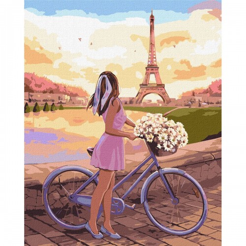 Картина по номерам "Романтика в Париже" ★★★★★ (Ідейка)