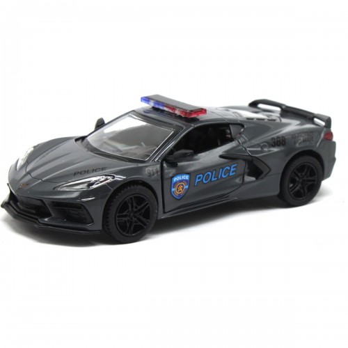 Машинка Kinsmart "Corvette Police", сірий (Kinsmart)