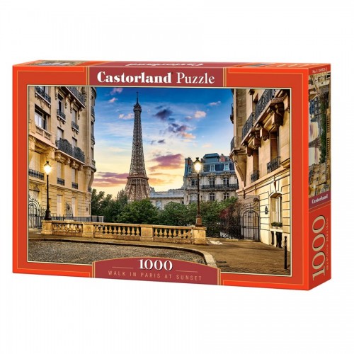 Пазлы "Прогулка по Парижу на закате", 1000 элементов