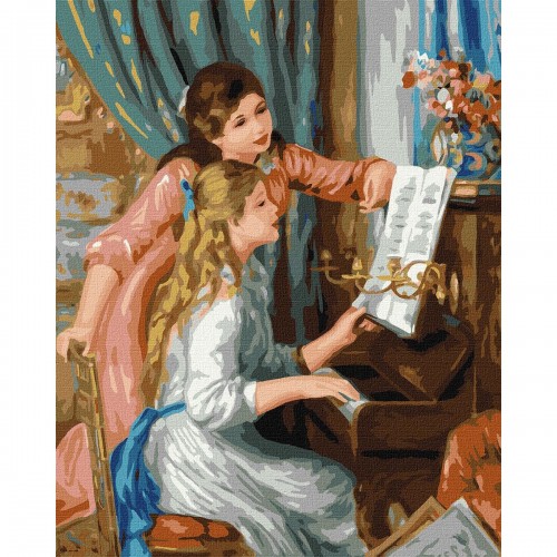 Картина за номерами "Дівчата за фортепіано" ★★★★ (Ідейка)