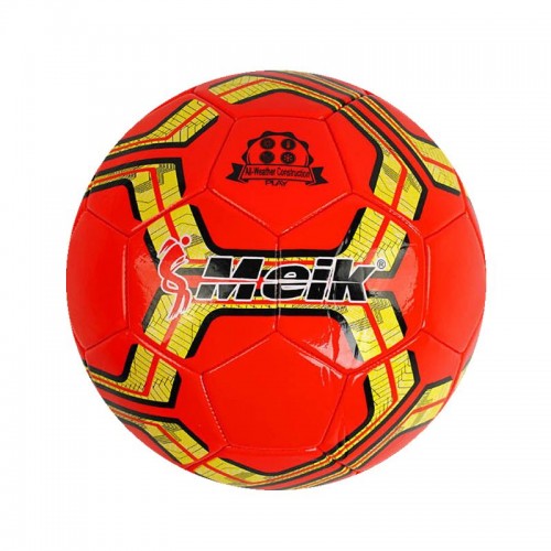 Мяч футбольный "Meik" №5, красный (PVC) (MiC)