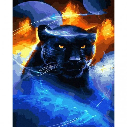 Картина по номерам "Магическая пантера" 40х50 см (Rainbow Art)