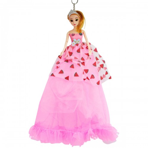 Кукла в бальном платье "Арбузы", розовая (MiC)