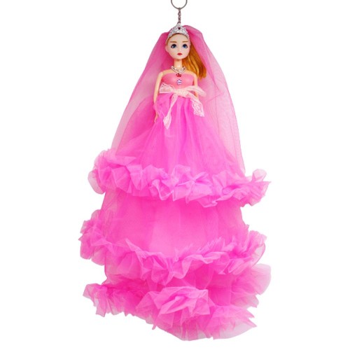 Кукла в длинном платье "Невеста", малиновый (MiC)