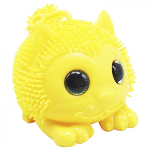 Іграшка-антистрес "Пухнастий котик", жовтий (MiC)