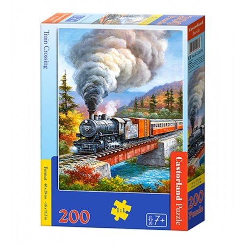 Пазли "Поїзд", 200 елементів (Castorland)