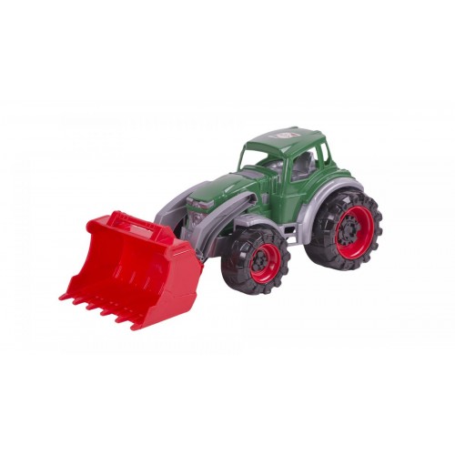 Трактор погрузчик зеленый