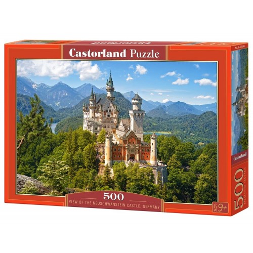 Пазл "Вид на замок Нойшванштайн, Германия" (500 элементов)