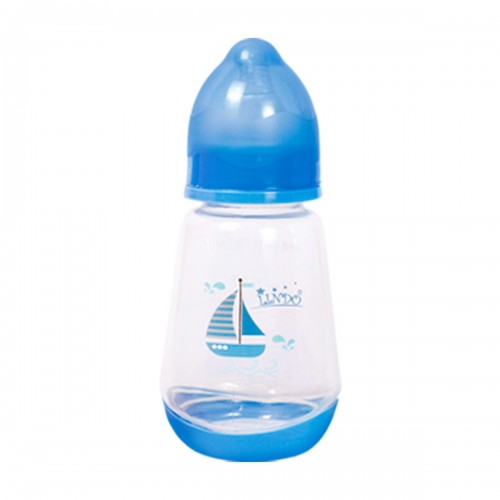 Пляшка для годування, 150 мл, 0 місяців, синій (Lindo)