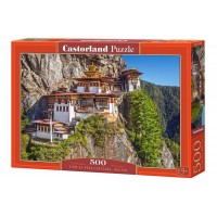 Пазли Вид на Paro Taktsang. Bhutan, 500 елементів