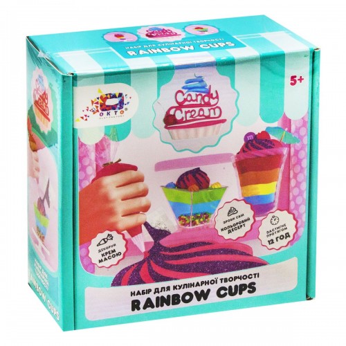 Набір для творчості "Candy cream. Rainbow cups" (Окто)