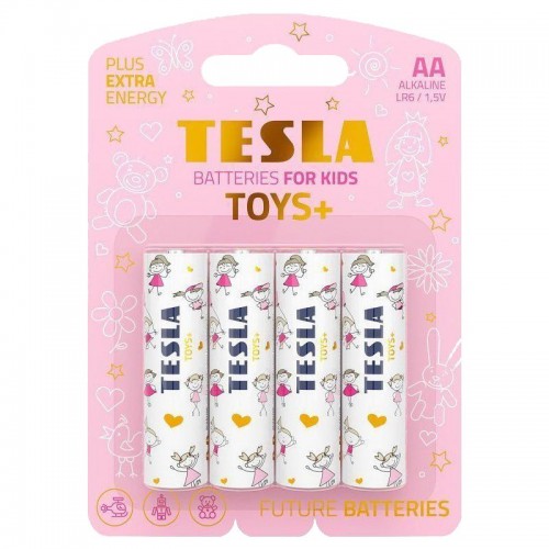 Батарейки "TESLA AA: TOYS GIRL", 4 шт (MiC)