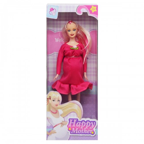 Вагітна лялька "Happy Mother", рожева
