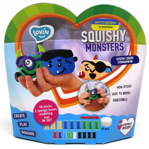 Набор для лепки "Squshy Monsters" (Окто)