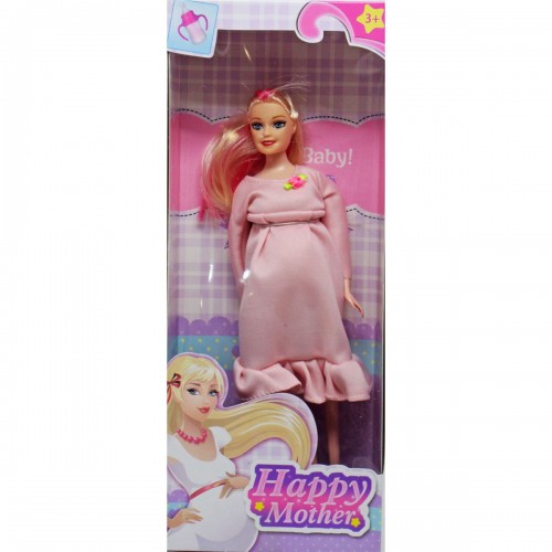 Вагітна лялька "Happy Mother" - персикового кольору
