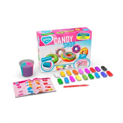 Набор с тестом для лепки "Candy Shop" (Окто)