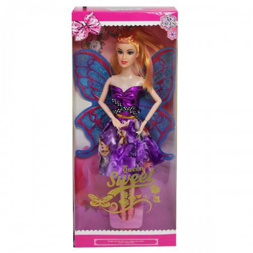 Кукла "Волшебная фея" фиолетовая (50 символов)