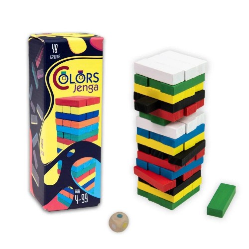 Настільна гра "Colors Jenga" (48 брусків)