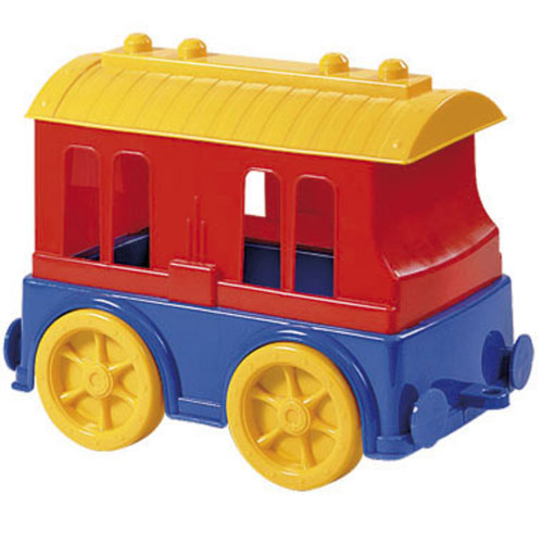 Пластиковий вагончик для іграшок.