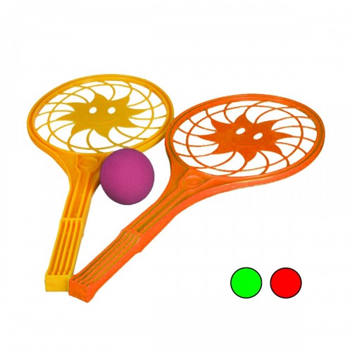 Набор для тенниса "Солнышко" (2 ракетки и мячик) (Максимус)