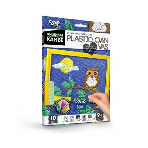Вышивка на пластиковой канве "PLASTIC CANVAS: Совёнок" (Dankotoys)