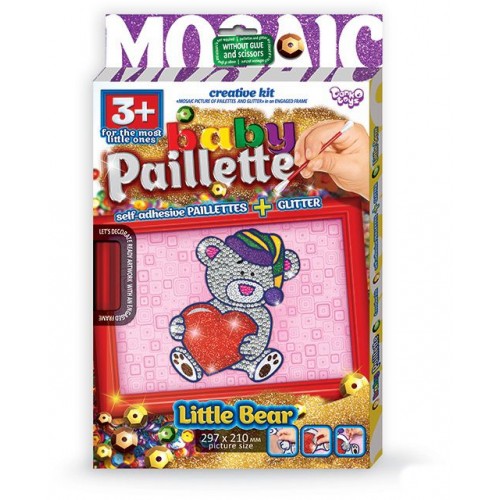 Картина-мозаика из пайеток "Baby Paillette: Мишка" (Dankotoys)