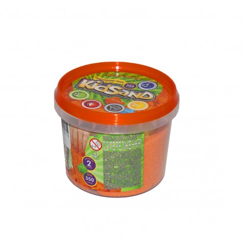 Кинетический песок "KidSand", оранжевый, KS-01-03, 350 г (Dankotoys)