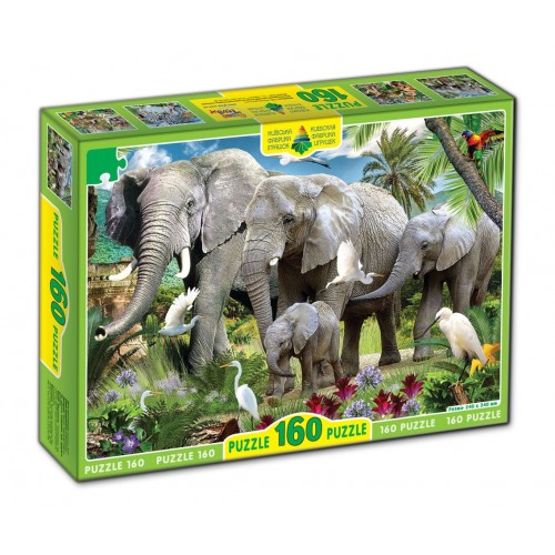 Пазл "Слоны" 160 элементов