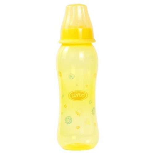 Пляшка для годування, 250 мл, жовтий (Lindo)