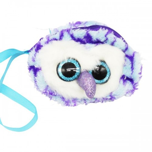 Мягкая игрушка-кошелек "Глазастик: Сова" (голубой) (MiC)