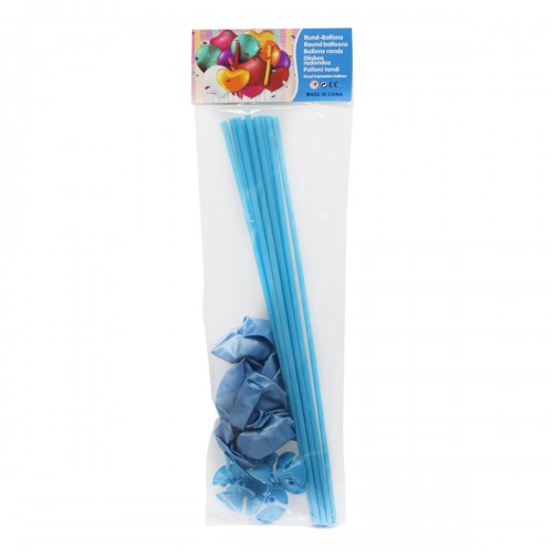 Набір кульок на паличці, блакитний (MiC)