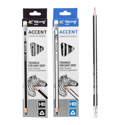 Набор простых карандашей "Accent", 12 шт (YaLong)