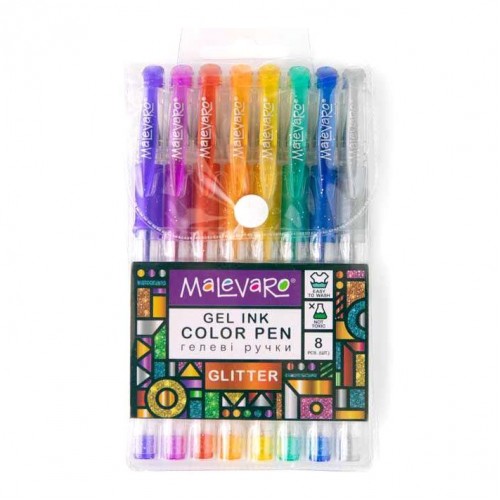 Набір різнокольорових ручок "Neon", 8 кольорів (Malevaro)