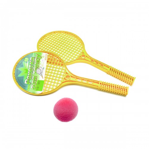 Ракетки для тенниса с мячиком желтая (Юника)