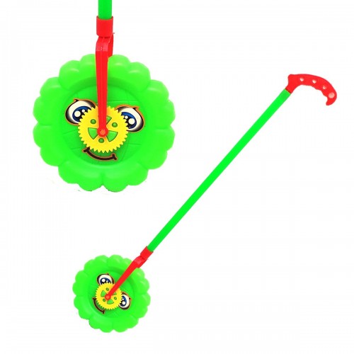 Каталка на паличці "Квіточка", зелений (MiC)