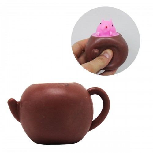 Іграшка-антистрес "Білка в чайнику", рожева (MiC)