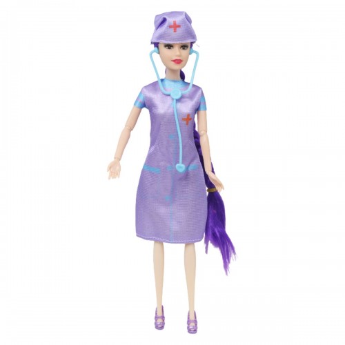 Лялька "Медсестра" у фіолетовому - коротко!