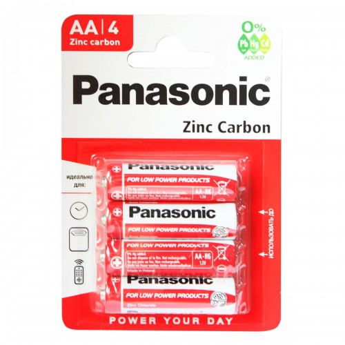 Батарейки "Panasonic Zinc Carbon" (4 штуки) (Panasonic)