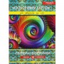 Набор цветного картона "Глитерные узоры", 8 листов (Апельсин)